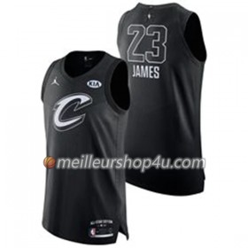 Maillot Basket Homme Cleveland Cavaliers Lebron James 23 2018 All Star Jordan Brand Noir Swingman